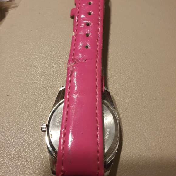 🦋10/$20🦋 Truce Silver/Pink Leather Women's Watch - Picture 4 of 5